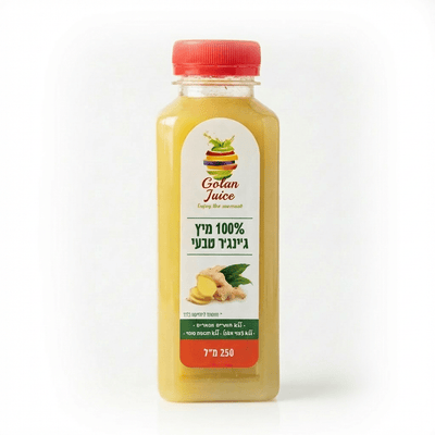 מיץ ג'ינג'ר סחוט טבעי | 250 מ״ל