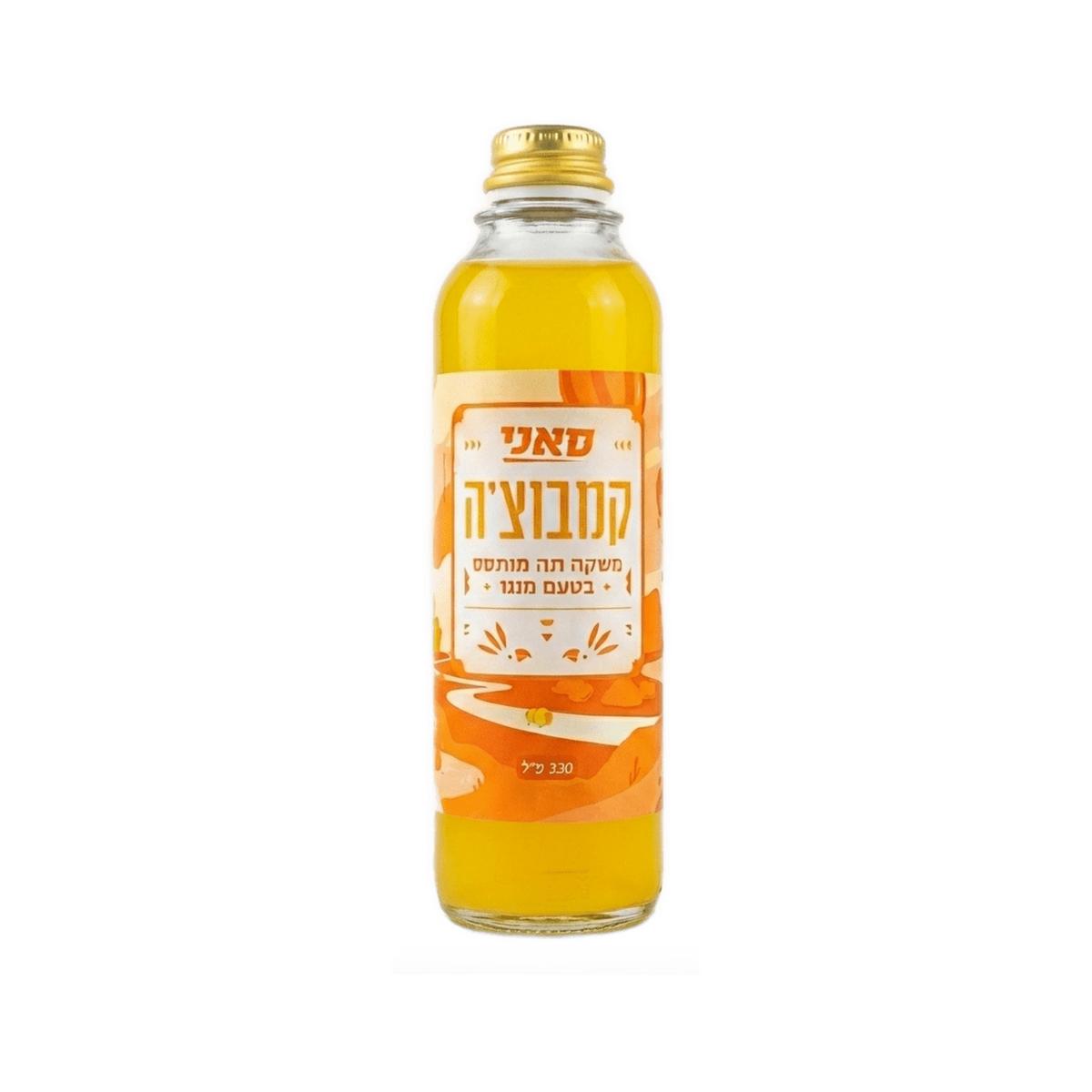 משקה קמבוצ'ה בטעם מנגו | 330 מ"ל (standardized)