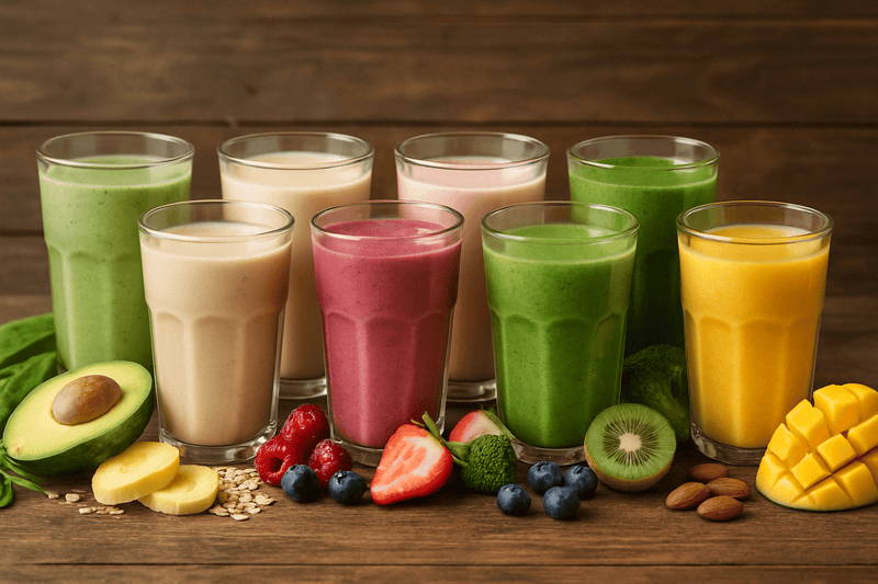 איך להכין שייקים בריאים: 7 מתכונים מנצחים